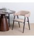 SILLA TAUPE TEJIDO-METAL SALÓN 56 X 60 X 81 CM