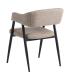 SILLA TAUPE TEJIDO-METAL SALÓN 56 X 60 X 81 CM