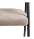 SILLA TAUPE TEJIDO-METAL SALÓN 56 X 60 X 81 CM