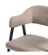 SILLA TAUPE TEJIDO-METAL SALÓN 56 X 60 X 81 CM