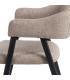 SILLA TAUPE TEJIDO-METAL SALÓN 56 X 60 X 81 CM