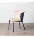 SILLA ABSTRACTO VERDE-BEIGE TEJIDO-METAL 58 X 52 X 77 CM