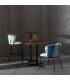 SILLA ABSTRACTO VERDE-BEIGE TEJIDO-METAL 58 X 52 X 77 CM
