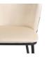 SILLA ABSTRACTO VERDE-BEIGE TEJIDO-METAL 58 X 52 X 77 CM