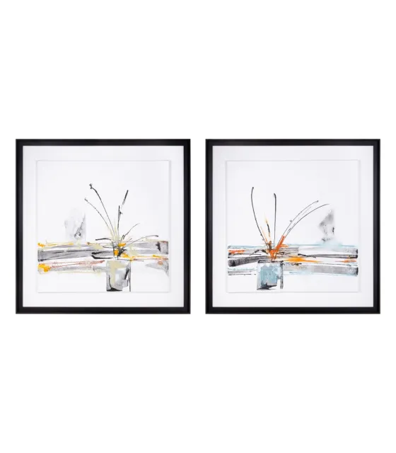 CUADRO PINTURA JARRONES 2/M LIENZO 100 X 100 CM