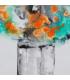 CUADRO PINTURA JARRÓN LIENZO DECORACIÓN 113 X 113 CM