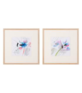 CUADRO PINTURA ABSTRACTO 2/M MADERA 50 X 50 CM