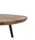 S/2 MESA CENTRO NATURAL MADERA-METAL 70 X 70 X 40 CM