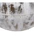 VASIJA BLANCO ROZADO METAL DECORACIÓN 48 X 48 X 43 CM