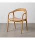 SILLA NATURAL MADERA DE OLMO SALÓN 55 X 60 X 77 CM