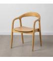 Natural elm wood living room chair 55 x 60 x 77 cm