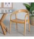 SILLA NATURAL MADERA DE OLMO SALÓN 55 X 60 X 77 CM
