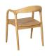 SILLA NATURAL MADERA DE OLMO SALÓN 55 X 60 X 77 CM
