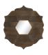ESPEJO MARRÓN MADERA DE MANGO DECORACIÓN 90 X 3 X 90 CM