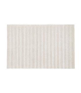 ALFOMBRA CREMA TEJIDO DECORACIÓN 160 X 230 CM