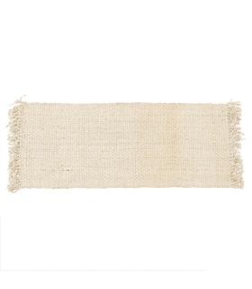ALFOMBRA CREMA YUTE ALTEA DECORACIÓN 70 X 170 CM