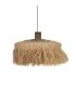 LÁMPARA TECHO FIBRA NATURAL ILUMINACIÓN 50 X 50 X 35 CM
