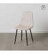SILLA CREMA TEJIDO-METAL SALÓN 43 X 52 X 87 CM