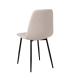 SILLA CREMA TEJIDO-METAL SALÓN 43 X 52 X 87 CM