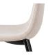 SILLA CREMA TEJIDO-METAL SALÓN 43 X 52 X 87 CM