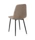 SILLA TAUPE TEJIDO-METAL SALÓN 43 X 52 X 87 CM