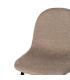 TABURETE TAUPE TEJIDO-METAL SALÓN 45,50 X 45 X 105,50 CM