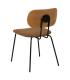 SILLA NATURAL-MARRÓN TEJIDO-METAL SALÓN 48 X 55 X 82,50 CM