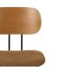 SILLA NATURAL-MARRÓN TEJIDO-METAL SALÓN 48 X 55 X 82,50 CM