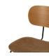 SILLA NATURAL-MARRÓN TEJIDO-METAL SALÓN 48 X 55 X 82,50 CM