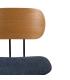 SILLA NATURAL-AZUL TEJIDO-METAL SALÓN 48 X 55 X 82,50 CM