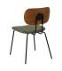 SILLA MARRÓN-VERDE TEJIDO-METAL SALÓN 48 X 55 X 82,50 CM