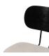SILLA NEGRO-BLANCO TEJIDO-METAL SALÓN 48 X 55 X 82,50 CM