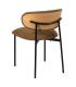 SILLA MARRÓN TEJIDO-METAL SALÓN 50 X 54 X 73,50 CM