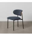 Blue fabric-metal living room chair 50 x 54 x 73.5 cm