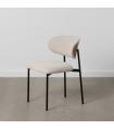 Cream fabric-metal living room chair 50 x 54 x 73.5 cm