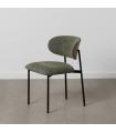 Green fabric-metal living room chair 50 x 54 x 73.5 cm