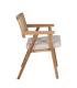 SILLA BRAZOS NATURAL MADERA / FIBRA 56 X 55 X 81 CM