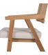 SILLA BRAZOS NATURAL MADERA / FIBRA 56 X 55 X 81 CM
