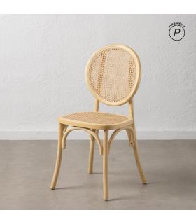 SILLA NATURAL MADERA DE OLMO SALÓN 44,50 X 41,50 X 89 CM