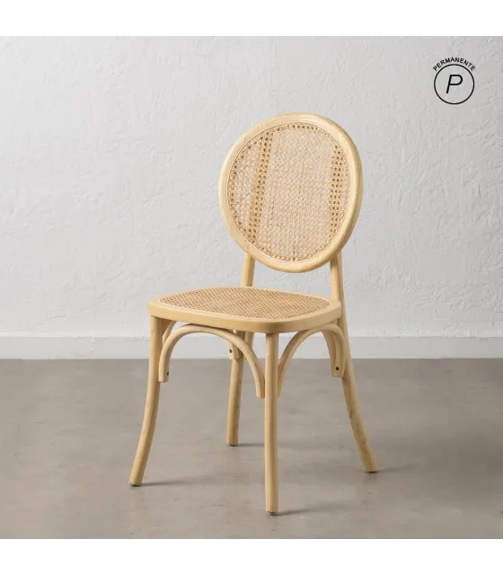 SILLA NATURAL MADERA DE OLMO SALÓN 44,50 X 41,50 X 89 CM