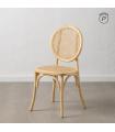 Natural elm wood living room chair 44.5 x 41.5 x 89 cm