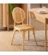 SILLA NATURAL MADERA DE OLMO SALÓN 44,50 X 41,50 X 89 CM