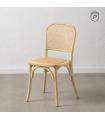 Natural elm wood chair 45 x 42 x 86 cm