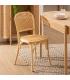 SILLA NATURAL MADERA DE OLMO SALÓN 45 X 42 X 86 CM