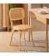 SILLA NATURAL MADERA DE OLMO SALÓN 45 X 41 X 88 CM