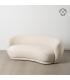 SOFÁ BEIGE TEJIDO SALÓN 191 X 93 X 75 CM