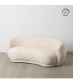 Beige fabric living room sofa 191 x 93 x 75 cm