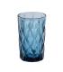 VASO AZUL CRISTAL DECORACIÓN 8 X 8 X 12,50 CM