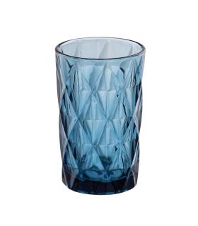 VASO AZUL CRISTAL DECORACIÓN 8 X 8 X 12,50 CM