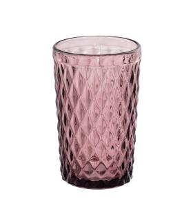 VASO ROSA CRISTAL DECORACIÓN 8 X 8 X 12,50 CM